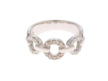 JEWELRY ノンブランドジュエリー リング　ホワイトゴールドK18　ダイヤモンド0.20ct　約5.2ｇ　9号　MK刻印（意味不明）【430】2147400243458