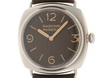 PANERAI パネライ 腕時計 ラジオミール アイリーン 45MM PAM01243 ステンレススチール／革 ブラウン文字盤 手巻き 2022年11月正規品【472】SJ