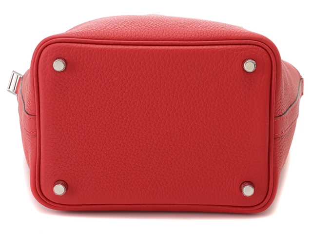 HERMES　エルメス　ピコタンロックPM　トリヨンクレマンス　ヴァ―ミリオンレッド/SV　B刻印【431】