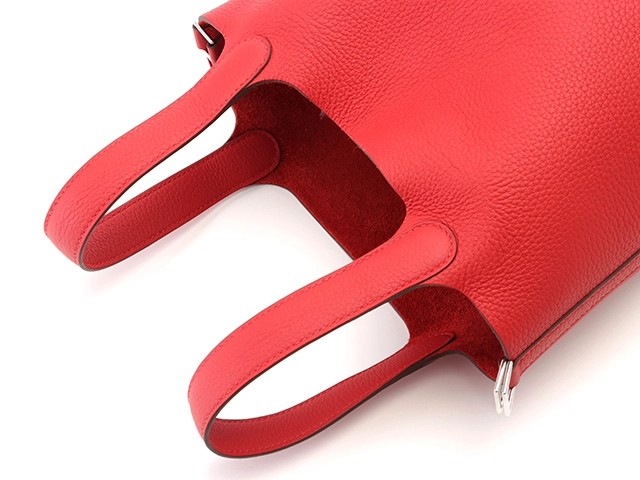 HERMES　エルメス　ピコタンロックPM　トリヨンクレマンス　ヴァ―ミリオンレッド/SV　B刻印【431】