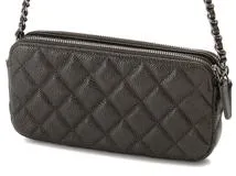 CHANEL シャネル マトラッセ チェーンウォレット キャビアスキン
