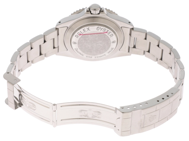 P番2001年並行 ROLEX ロレックス 腕時計 シードゥエラー 16600 ブラック文字盤 ステンレス 自動巻き 穴有【472】SJ