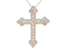 JEWELRY　ジュエリー　ネックレス　K18ホワイトゴールド　ダイヤモンド　1.08カラット　【430】2147400252320