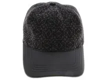 LOEWE ロエベ アナグラム ベースボールキャップ ブラック