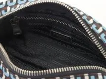 PRADA プラダ ポーチ ブルー マルチカラー ナイロン 1N1865 2147400254041 【432】