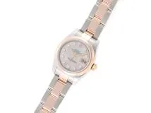 2007年8月 国際保証書有 並行 ROLEX ロレックス 時計 デイトジャスト 179161G メテオライト文字盤 10Pダイヤモンド RG/SS 自動巻 レディース（2147400257455）M【200】