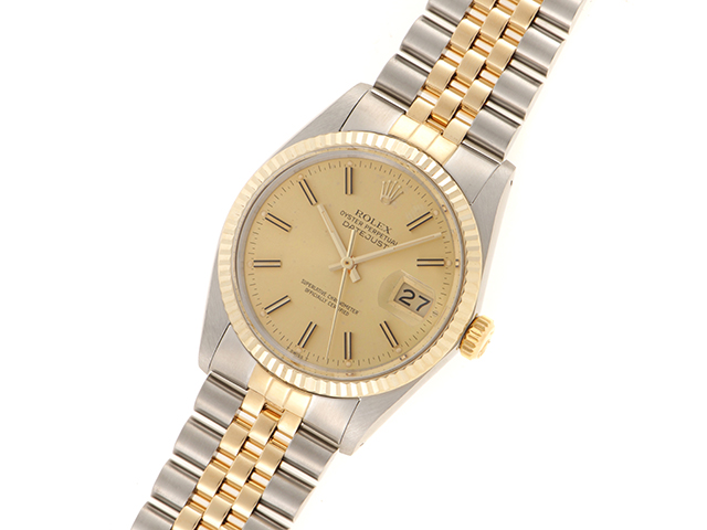 ロレックス　メンズ　デイトジャスト 16013 SS×YG ROLEX 1982年 ROLEX ロレックス デイトジャスト 16013 18YG/SS 強化