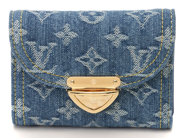 LOUIS VUITTON ルイヴィトン ポルトフォイユ・ヴィクトリーヌ 三つ折り モノグラム・デニム ブルー M82959 【472】KS  の購入なら「質」の大黒屋（公式）