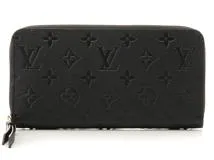 LOUIS VUITTON　ルイヴィトン　ジッピー・ウォレット　モノグラム・アンプラント　ノワール　M61864【472】RKT