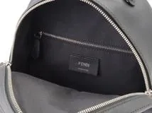 FENDI　フェンディ　バイザウェイマルチカラースタッズ　バッグパックミニ　ブラック　レザー　【431】