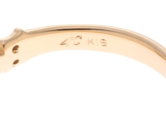 4℃ ヨンドシー リング 指輪 K18 ダイヤモンド 9.5号 【460】2147400263470