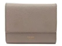 CELINE セリーヌ スモール トリフォードウォレット グレージュ