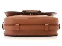 Tod's トッズ ダブルT ショルダーバッグ ブラウン カーフ
