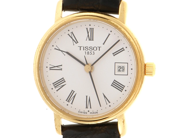 TISSOT ティソ T-クラシック デザイア T825/925 GP レザーベルト ホワイト文字盤 クォーツ 【460】2147400267119  の購入なら「質」の大黒屋（公式）