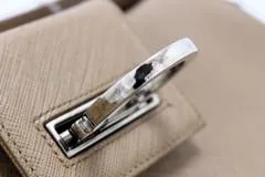 Salvatore Ferragamo サルヴァトーレ フェラガモ ガンチーニ ワンショルダー AU-21/4835 ベージュ  レザー 【460】2147400267706