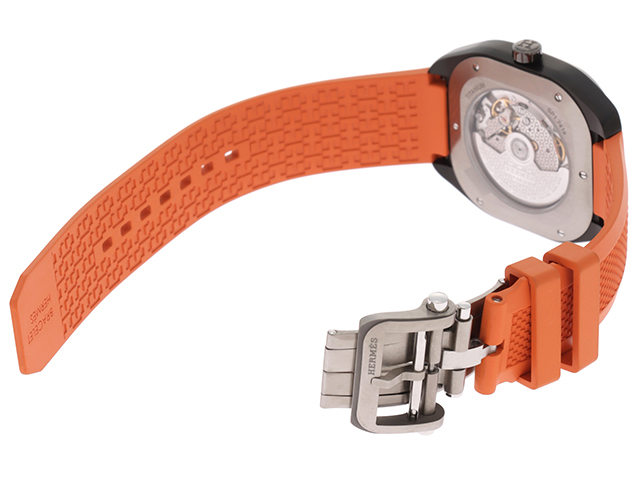 HERMES エルメス 時計 H08 SP1.741a メンズ 自動巻き TI/ラバー