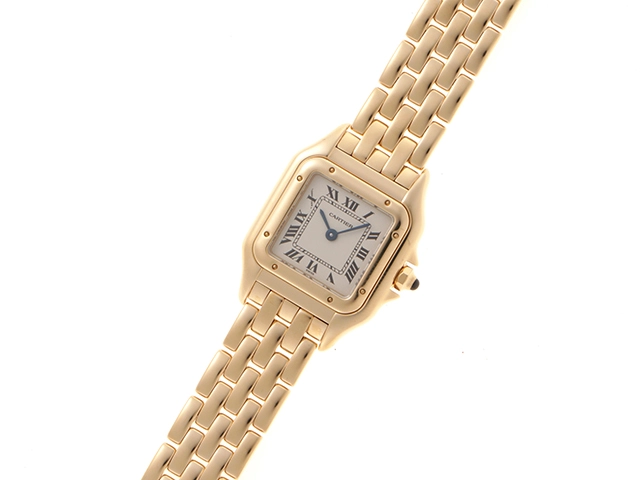 Cartier  カルティエ　パンテールSM　YG　W25022B9　アイボリー　レディース　クォーツ　2147400275879【432】