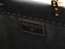 FENDI　フェンディ　トートバッグ　VERSACEコラボ　FENDACE　サンシャイン　ミディアムサイズ　ブラック　カーフスキン　8BH386【472】HA