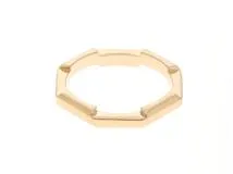 GUCCI　グッチ　ミラーＲ　リング　YG　イエローゴールド　2.8g　シャープ７　【432】　2147400276142