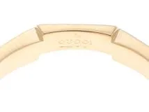 GUCCI　グッチ　ミラーＲ　リング　YG　イエローゴールド　2.8g　シャープ７　【432】　2147400276142