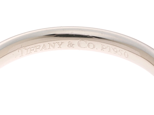 TIFFANY&CO ティファニー カーブドバンドリング 指輪 プラチナ ダイヤモンド  3.4g 11号 2147400276173 【200】