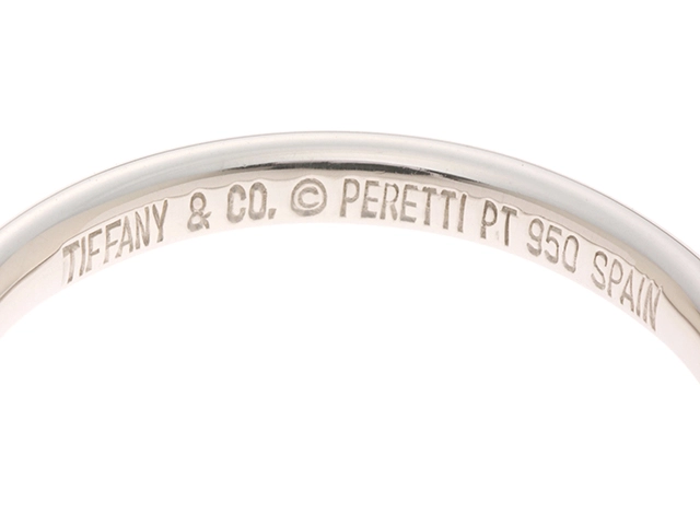 TIFFANY&CO ティファニー カーブドバンドリング 指輪  プラチナ 3.4g 10.5号   2147400276197 【200】