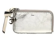 Chloe クロエ 　アルファベットウォレット　シルバー　レザー 【436】　2147400276432