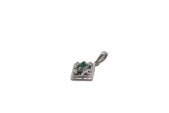 JEWELRY ノンブランドジュエリー トップ PT900 プラチナ エメラルド 0.10ct ダイヤモンド 0.02ct 【460】2147400277491