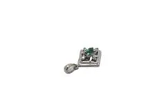 JEWELRY ノンブランドジュエリー トップ PT900 プラチナ エメラルド 0.10ct ダイヤモンド 0.02ct 【460】2147400277491