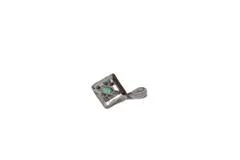 JEWELRY ノンブランドジュエリー トップ PT900 プラチナ エメラルド 0.10ct ダイヤモンド 0.02ct 【460】2147400277491
