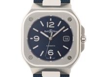 Bell & Ross ベル&ロス　BR-05 BLUE STEEL　ブルースチール　腕時計　オートマチック　ブルーラバー　ブルー文字盤　BR05A-BLU-ST/SRB　2147400277576【437】
