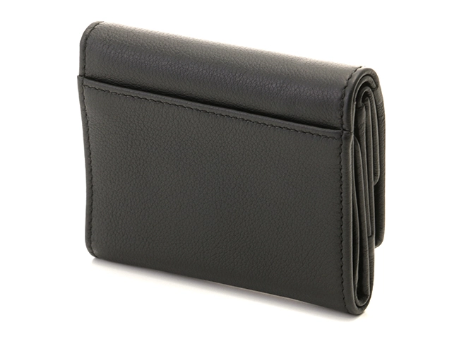 PRADA　プラダ　三つ折財布　1MH043 　ブラック レザー　2147400277637　【437】