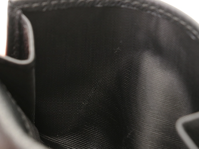 PRADA　プラダ　三つ折財布　1MH043 　ブラック レザー　2147400277637　【437】