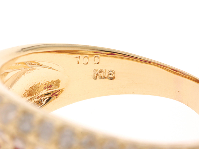 JEWELRY ジュエリー リング 指輪 K18イエローゴールド ルビー