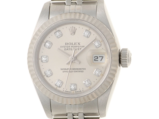 ROLEX レディース 時計 シルバー ロレックス デイトジャスト28 Ref.279174 シルバー 新品