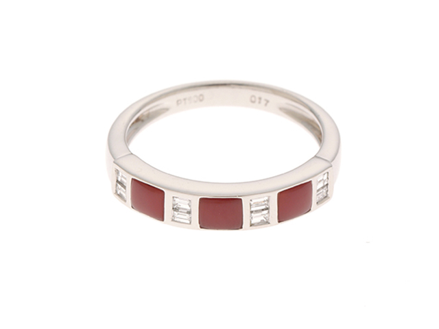 JEWELRY ジュエリー リング PT900 サイズ#10.5 コーラル