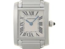 Cartier　カルティエ　タンクフランセーズSM　ステンレススチール　レディース腕時計　クォーツ　W51008Q3　2147400284277　【205】