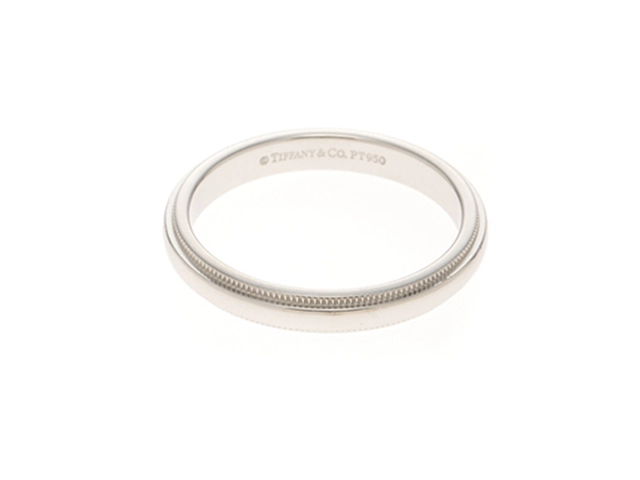 ViTcHA ティファニー　バンドリング　プラチナ950 メンズサイズ TIFFANY&Co. ティファニー Pt950プラチナ フラットバンド リング・指輪