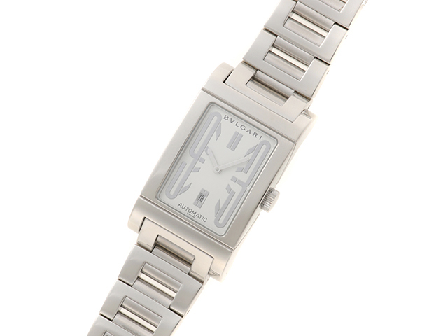 BVLGARI ブルガリ✨レッタンゴロ BOX・保証書付き 自動巻き 腕時計
