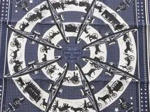 HERMES エルメス スカーフ カレ55 PARIS QUI ROULE シルク