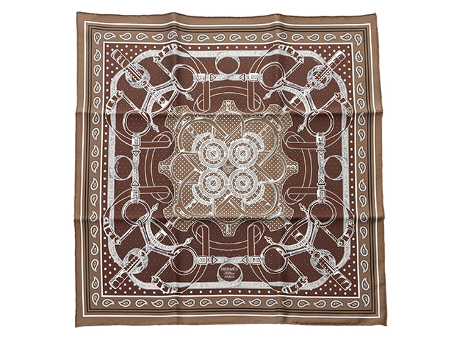 未使用 エルメスHERMES カレ 55 ブリッド ドゥ ガラ スカーフ HERMES エルメス スカーフ カレ55 ブリッドドゥガラ バンダナ