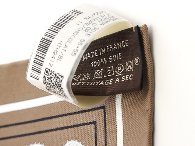 HERMES エルメス スカーフ カレ55 Eperon d'Or エトゥープ