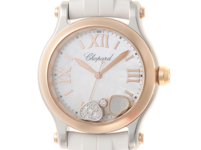 CHOPARD ショパール ハッピーハート ホワイトシェル イエローゴールド