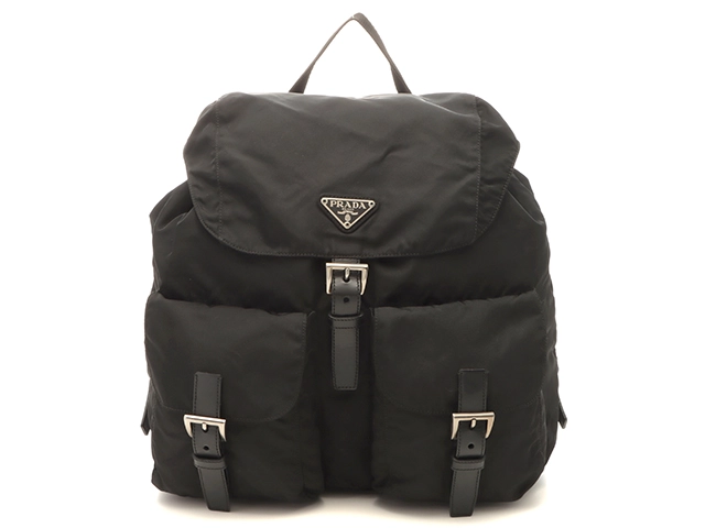 プラダ　リュックバック PRADA プラダ リュックサック ブラック ナイロン レザー【473】 の購入