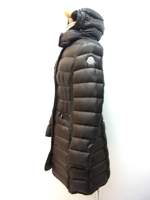 MONCLER モンクレール ダウン コート ナイロン HERMINE カーキ 0 【432