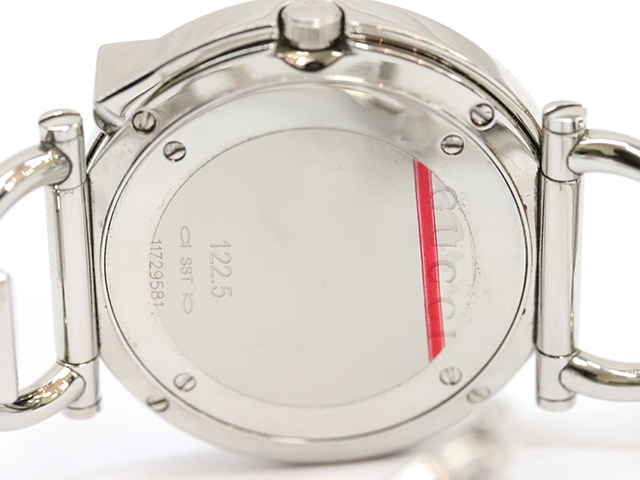 GUCCI グッチ 腕時計 レディース クオーツ 122.5 SS 56.1g シェル文字盤 ダイヤインデックス【471】の購入なら「質」の