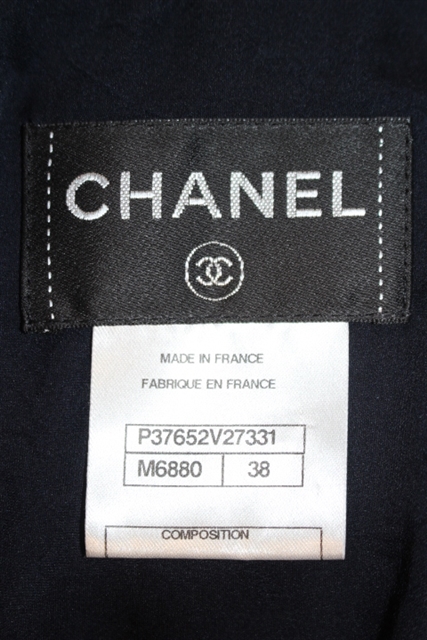 CHANEL シャネル ワンピース レディース 38 ネイビー ツイード