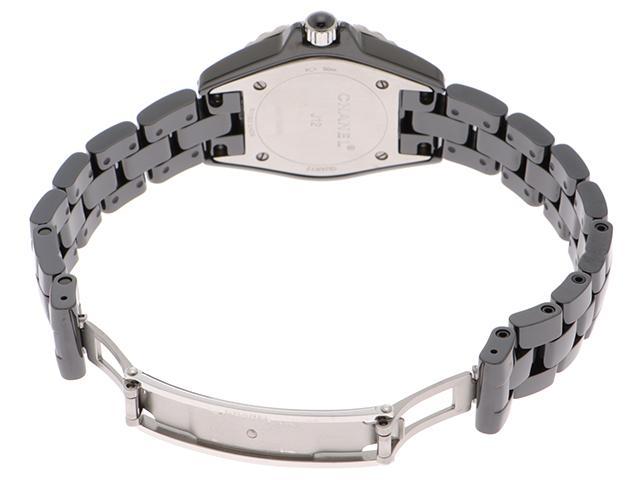 CHANEL シャネル J12 H2369 黒文字盤 男女兼用 クオーツ ダイヤ CHANEL シャネル J12 H2369 黒文字盤 男女兼用 クオーツ ダイヤ