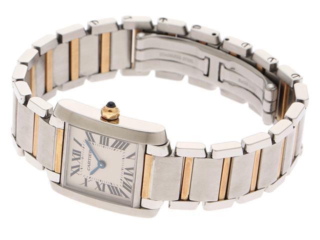 Cartier カルティエ タンクフランセーズSM レディース 女性用腕時計