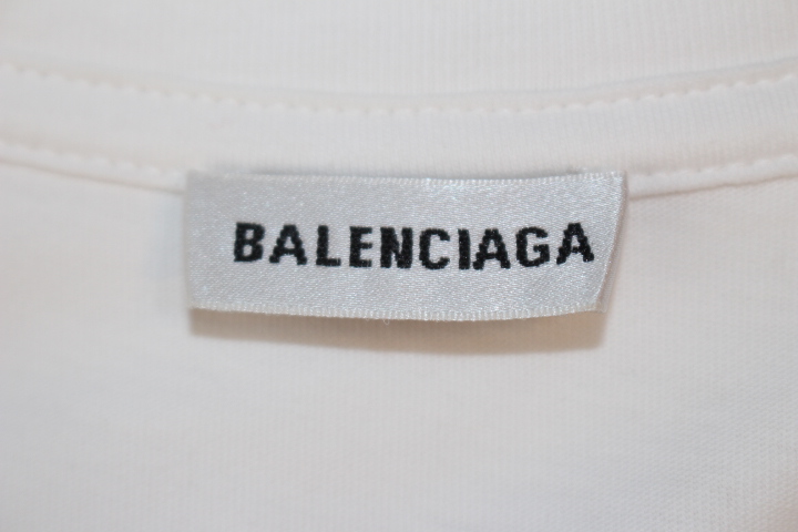 BALENCIAGA バレンシアガ Tシャツ レディースS ホワイト コットン ロゴ